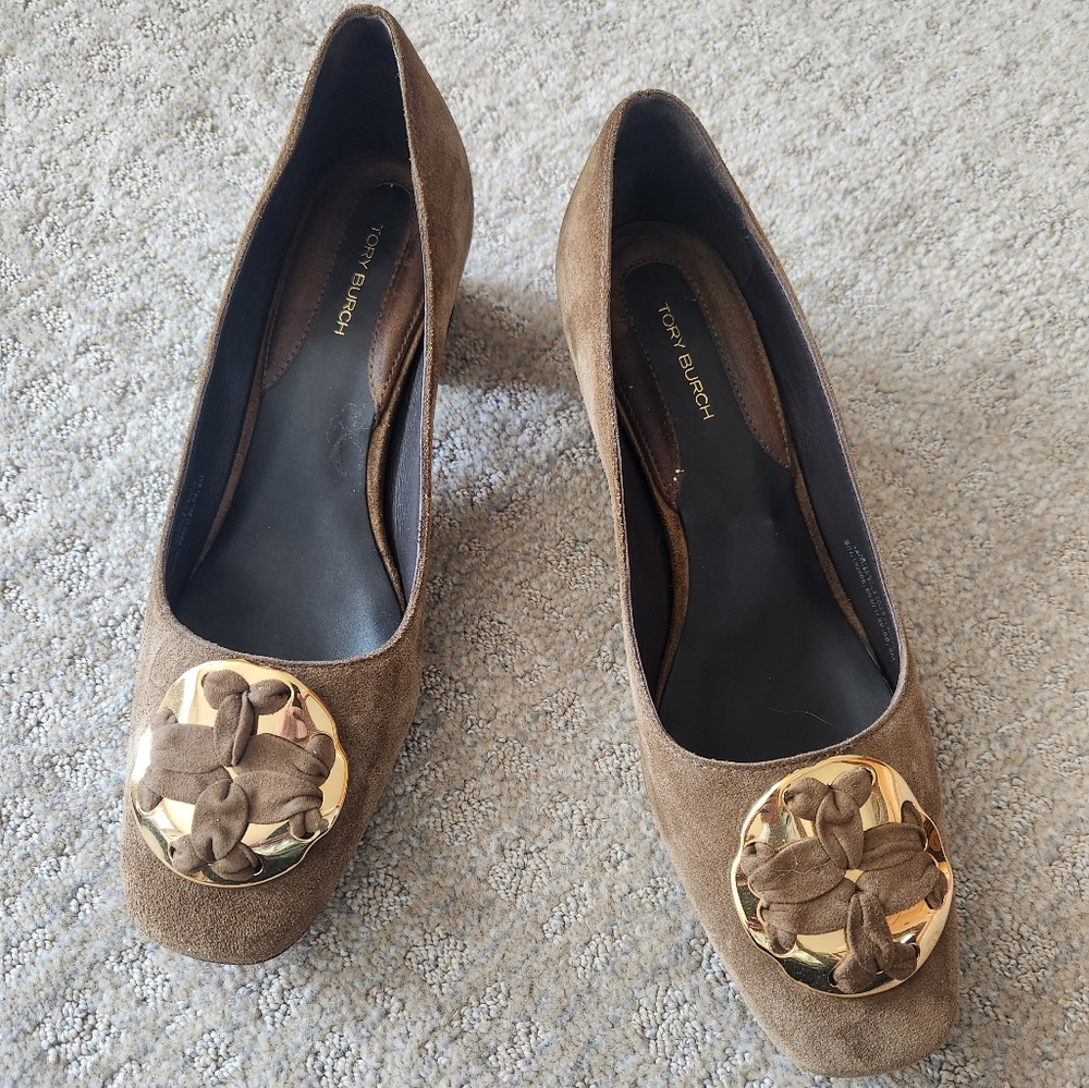 Tory burch suede shoes